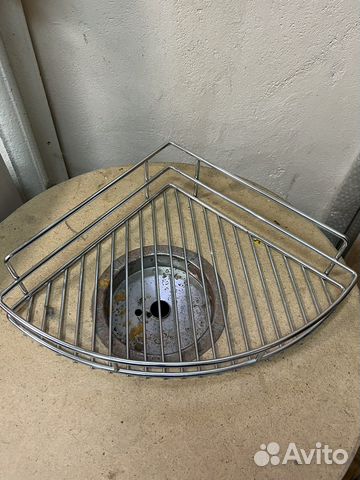 Угловая полка для ванной