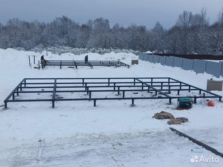 Фундамент на винтовых сваях под ключ