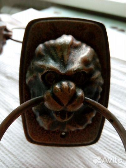 Ручки дверные, декоративные, бронзовые