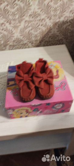 Ботинки демисезонные для девочки замшевые