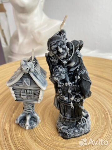 Свеча Баба Яга с молодильным яблоком