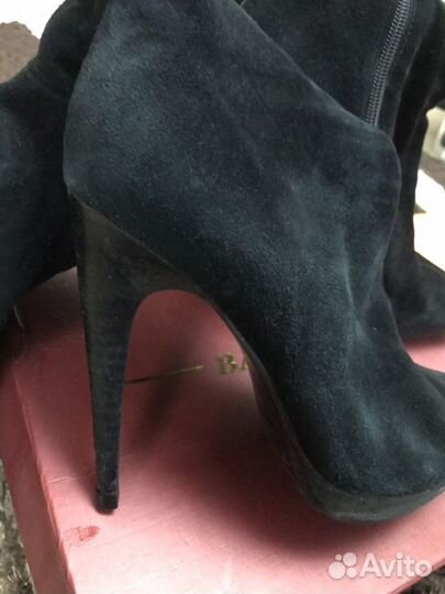 Сапоги замша