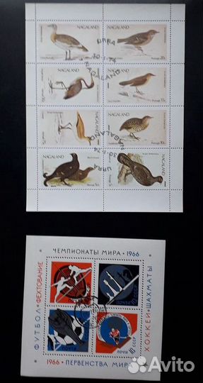 Марки.(Блоки и сцепки) Флора,фауна,Спорт