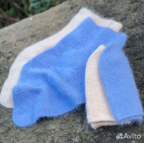 Шапка Бини и снуд уголок из пуха норки