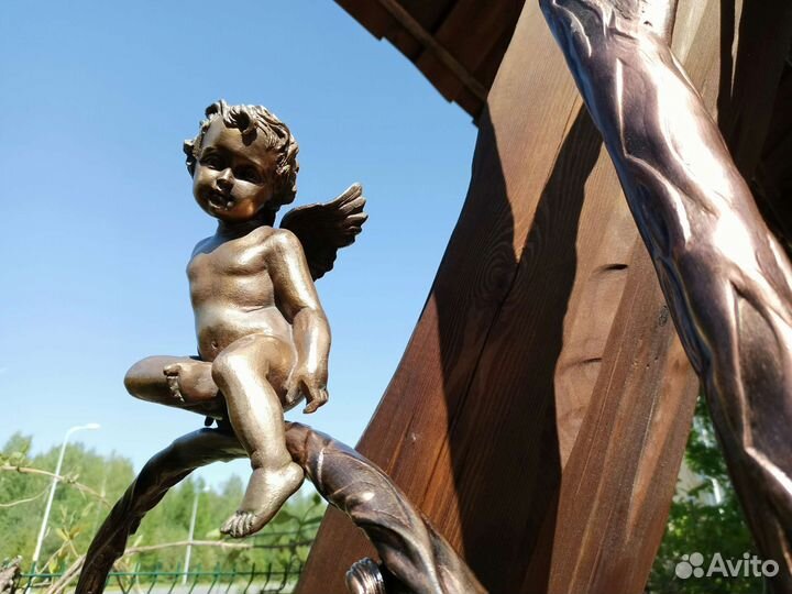 Садовые качели из дерева