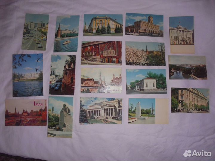 Видовые откр Москва 1960-х изд Сов худ + Планета