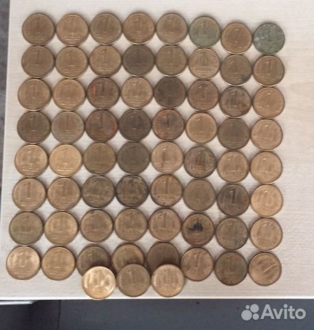 Монеты 1 рубль оптом