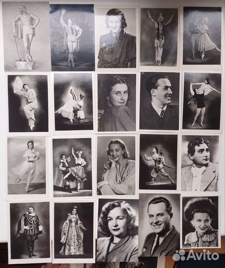 Открытки СССР балет, театр, кино