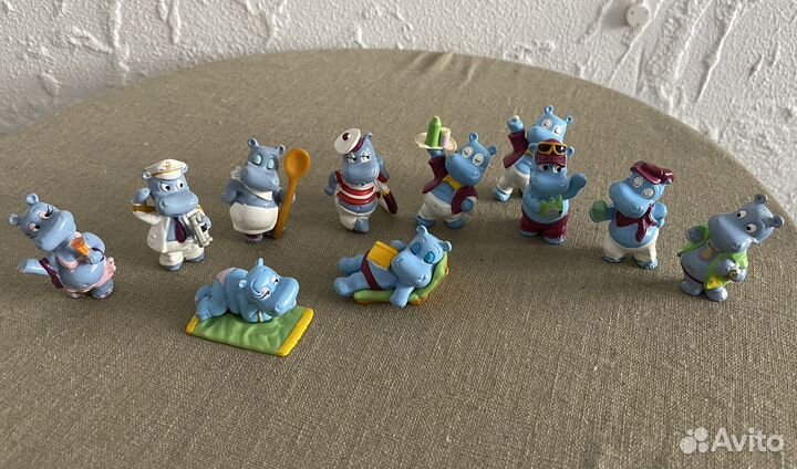 Игрушки из киндера бегемотики из 90х