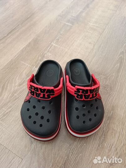 Crocs сабо детские c11 28 р с огоньком