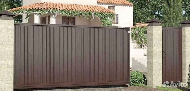 Ворота откатные с монтажом и фундаментом
