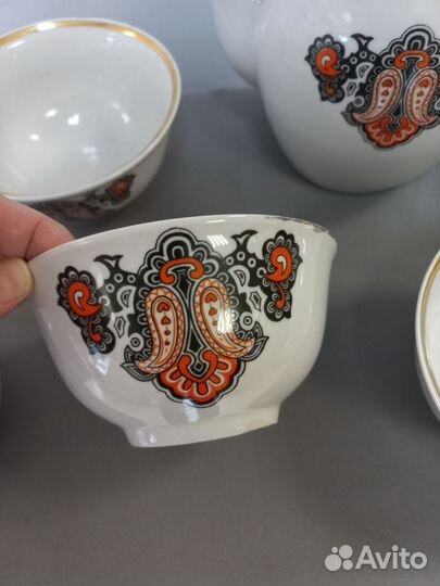 Чайный сервиз с пиалами Фарфор Рига