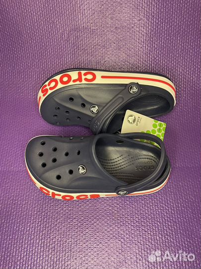 Crocs сабо crocs bayaband clog темно-синие