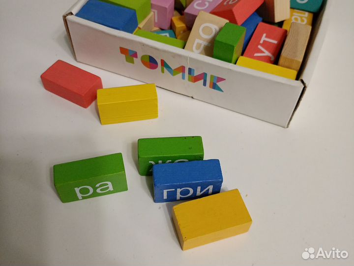 Игра составь слово деревянные кубики