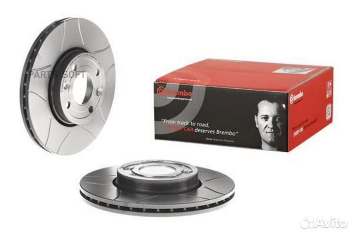 Brembo 09.9078.75 Диск торм.пер. renault logan LS