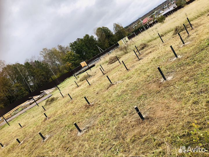 Винтовые сваи под ключ установка