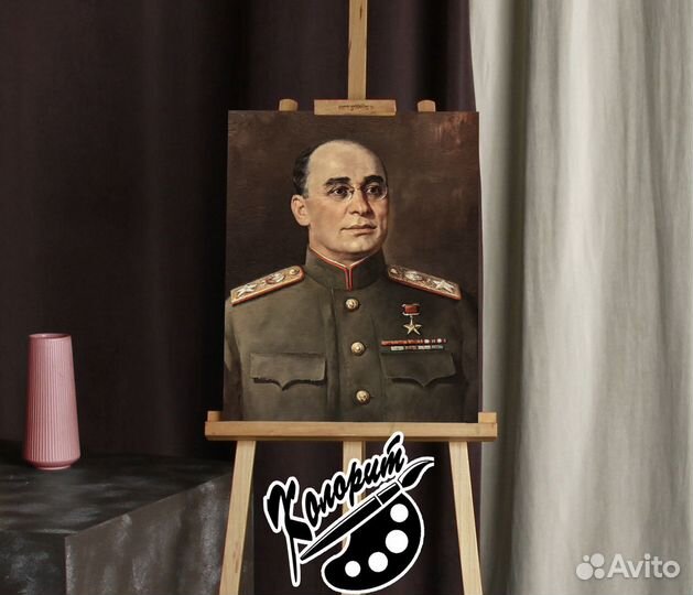 Берия, Дзержинский портреты 40х50см на холсте