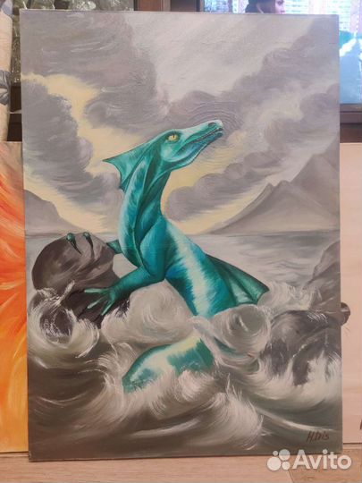 Картина акрил на холсте