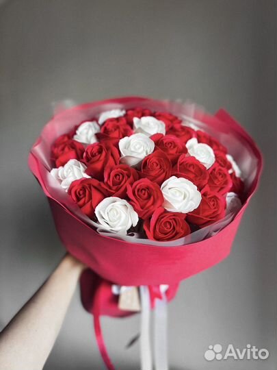 Букет из мыльных цветов. Мыльные розы