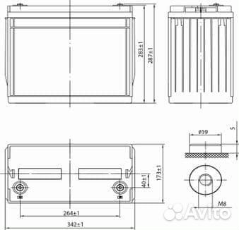 AGM агм аккумулятор ибп котла насоса