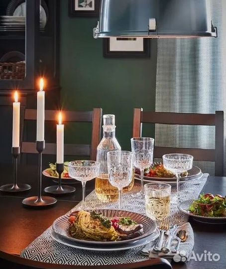 Sällskaplig набор бокалов, шале икеа