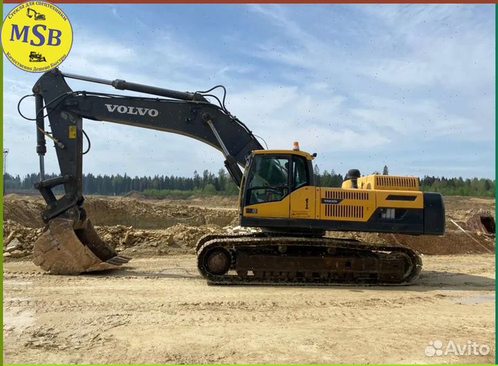 Левое стекло на экскаватор гусеничный Volvo EC480