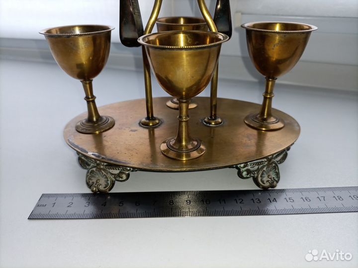 Старинный столовый дорожный набор