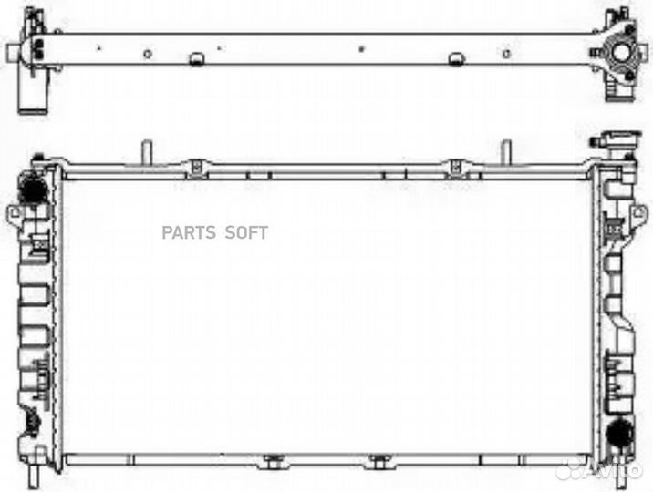 Радиатор охлаждения Крайслер Гранд Вояджер 33 2000