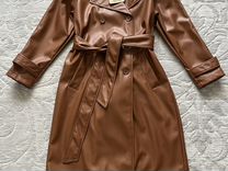 Новый Кожаный плащ пальто Finisterre размер S/M