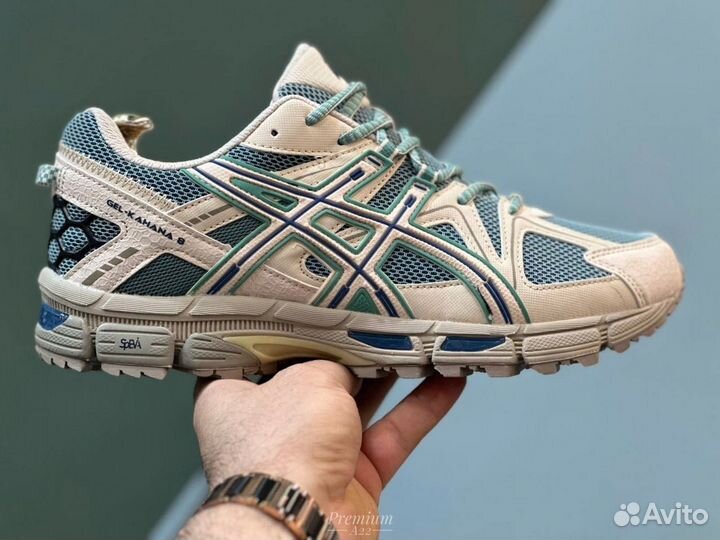 Asics беж-зелёные разм. 44