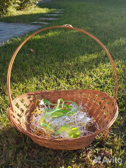 Корзина плетеная из лозы ручная работа