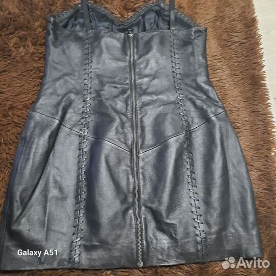 Сарафан из натуральной кожи