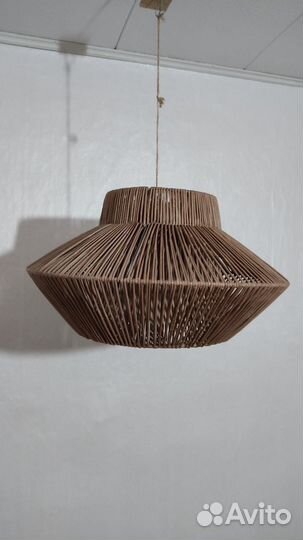 Абажуры плетеные светильники
