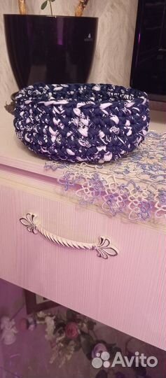 Корзинки из трикотажной пряжи