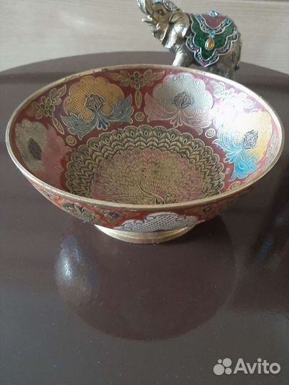 Ваза, латунь.Индия(конец 70х, 80е годы)