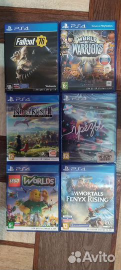 Игры на PS4, Nintendo switch, vita