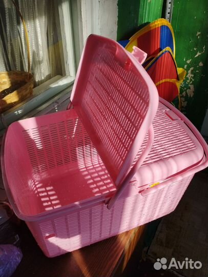 Переноска для кошек пластиковая