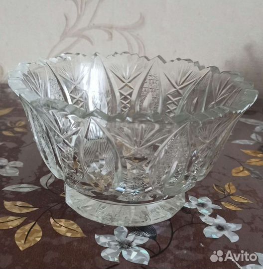 Салатник хрустальный