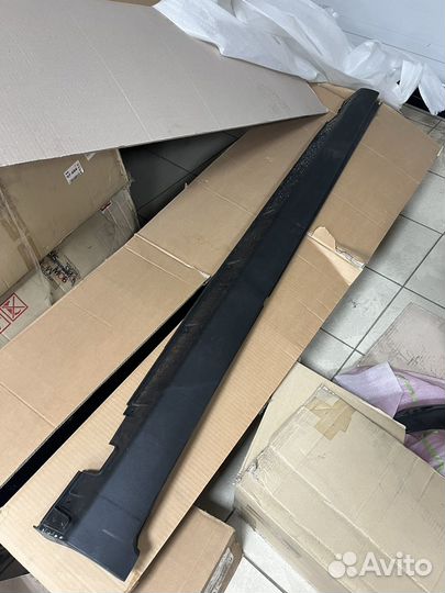 Накладки порогов пластик (2 шт.) Kia Sorento 2012