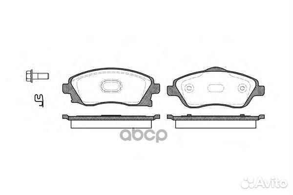 774 12 колодки дисковые п Opel Corsa C 1.0-1.7