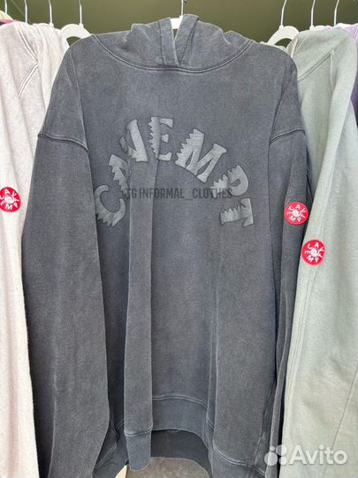 Худи cav empt черный асфальт оверсайз