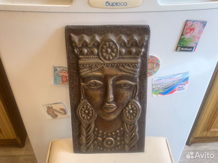 Чеканка медная СССР 33,19см