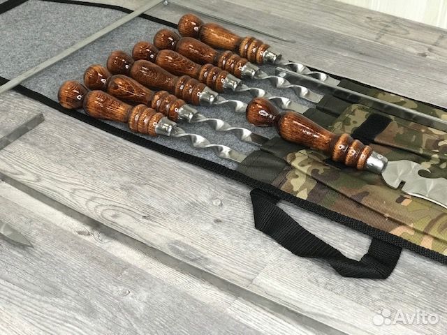 Комплект шампуров в чехле на подарок 11 предметов