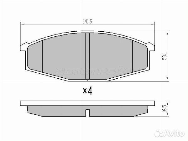 Колодки тормозные