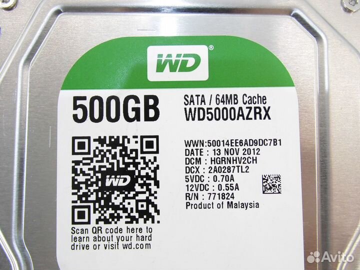 Жесткий диск Western Digital 500 гб WD5000azrx