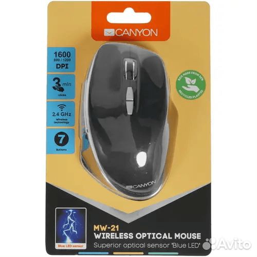 Мышь беспроводная Canyon CNE-cmsw21B