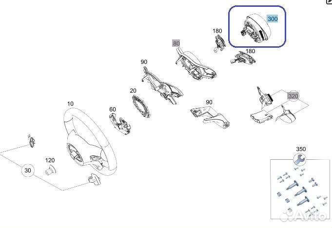 Подушка безопасности в рулевое колесо