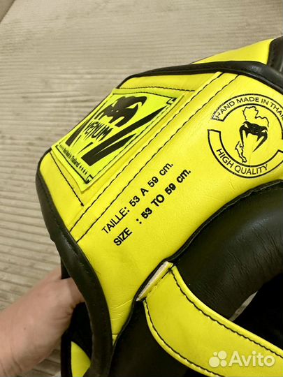 Шлем Venum venum-1395 для единоборств. Салатовый