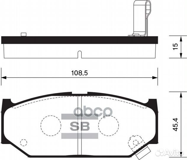 SP2086 Колодки тормозные, передние