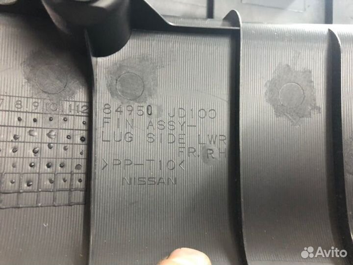 Накладка порога задняя правая Nissan Qashqai J10E